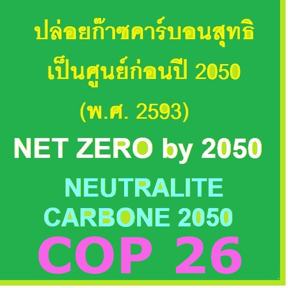 ข่าวองค์กรที่ปล่อยคาร์บอนสุทธิเป็น ศูนย์ (Net Zero 2050) ภายในปี พ.ศ. 2593